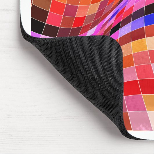 Psychedelic Square Pattern Muismat (Hoek)