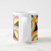 Psychedelic Squares Extra Grote Beker (Achterkant)
