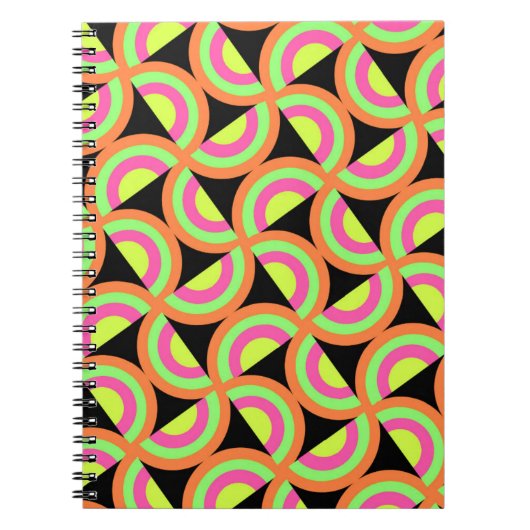 Psychedelic Squares Notitieboek (Voorkant)