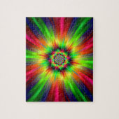 Psychedelic Star Burst Legpuzzel (Verticaal)