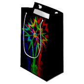 Psychedelic Star Gift Bag Klein Cadeauzakje (Voorkant Gekanteld)