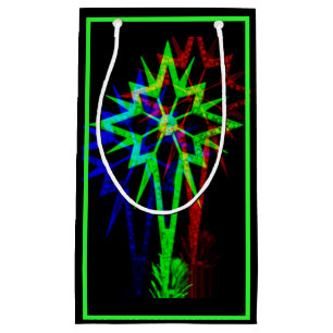 Psychedelic Star Gift Bag (Neon) Klein Cadeauzakje