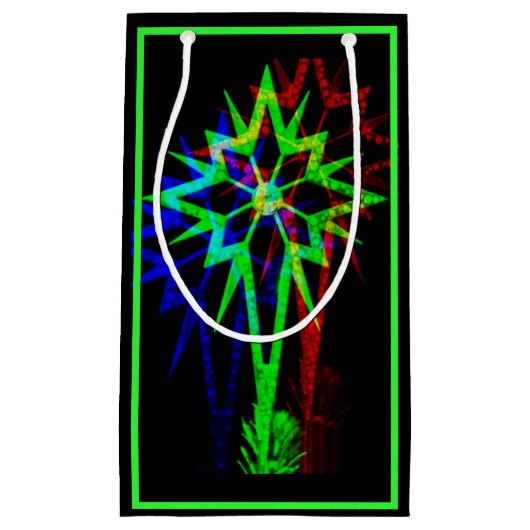 Psychedelic Star Gift Bag (Neon) Klein Cadeauzakje (Voorkant)