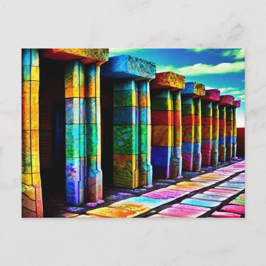 Psychedelic Stones Briefkaart (Voorkant)