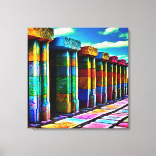 Psychedelic Stones Canvas Afdruk
