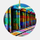 Psychedelic Stones Keramisch Ornament (Achterkant)