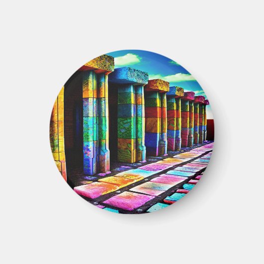 Psychedelic Stones Magneet (Voorkant)
