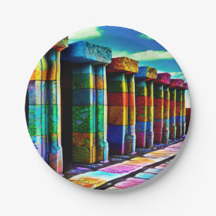 Psychedelic Stones Papieren Bordje