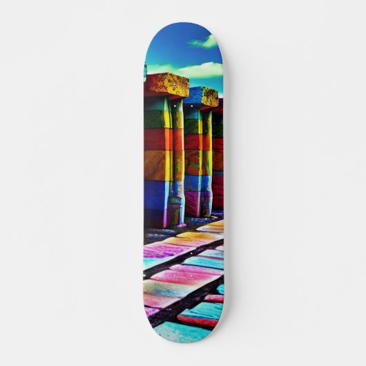 Psychedelic Stones Skateboard (Voorkant)