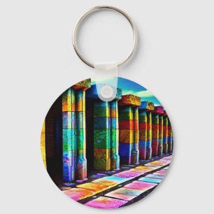 Psychedelic Stones Sleutelhanger