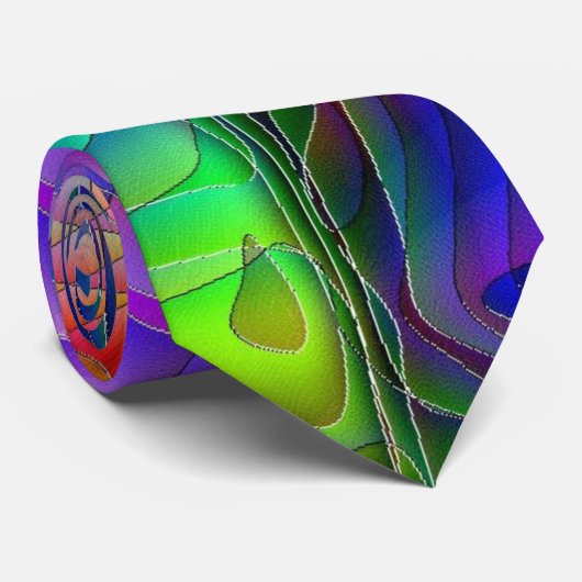 Psychedelic Stropdas (Opgerold)