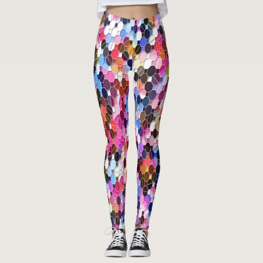 Psychedelic Summer Fun.... Leggings (Voorkant)
