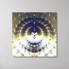 Psychedelic Sun Canvas Afdruk