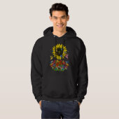 Psychedelic Sunflower Forest Hoodie (Voorkant volledig)