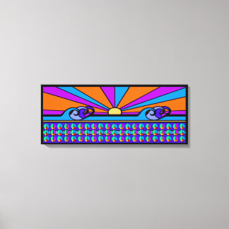 Psychedelic Sunrise Canvas Afdruk