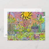 PSYCHEDELIC SUNSET BRIEFKAART (Voorkant / Achterkant)