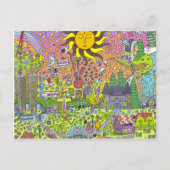 PSYCHEDELIC SUNSET BRIEFKAART (Voorkant)