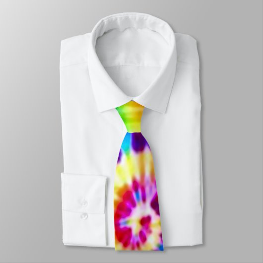 Psychedelic Super Nova Tie Dye Stropdas zijde (Gebonden)
