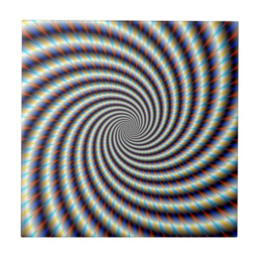 Psychedelic Swirl Tegeltje (Voorkant)