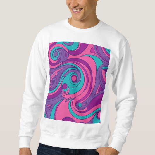 Psychedelic Swirl Trui (Voorkant)