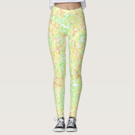 Psychedelic Swirly Boho Hippie Kleurrijk Marmer Leggings