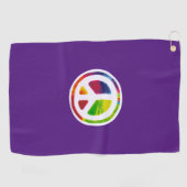 Psychedelic-symbool voor vrede golfhanddoek (Horizontaal)