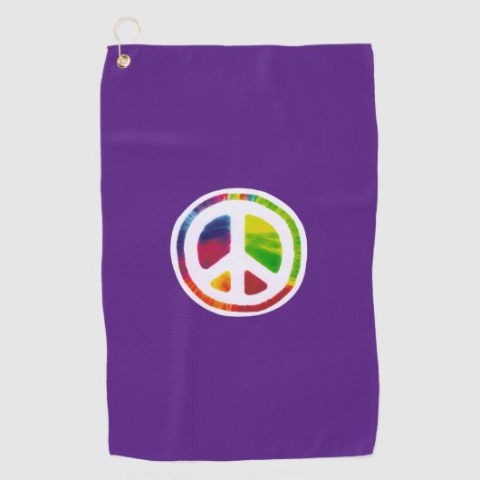 Psychedelic-symbool voor vrede golfhanddoek (Voorkant)