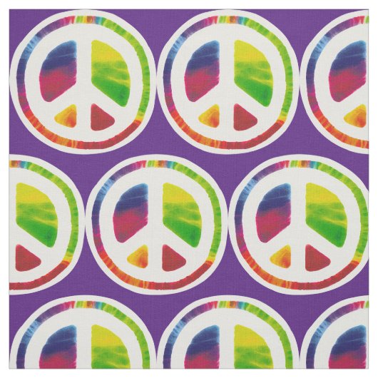 Psychedelic-symbool voor vrede stof (Swatch)