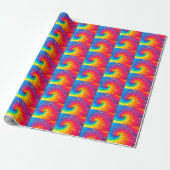 psychedelic tie abstract cadeaupapier (Uitgerold)
