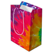 Psychedelic Tie Dye 25e Anniversaire Sac Cadeau Mo (Dos Angle)