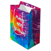 Psychedelic Tie Dye 40e Anniversaire Sac Cadeau Mo (Devant Angle)