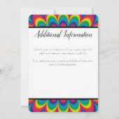 Psychedelic Tie Dye bruiloft uitnodiging (Achterkant)