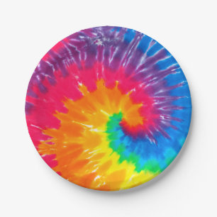 Psychedelic Tie Dye Design Papieren Bordje