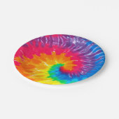Psychedelic Tie Dye Design Papieren Bordje (Gekanteld)