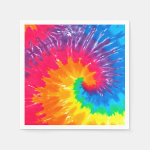 Psychedelic Tie Dye Design Servet