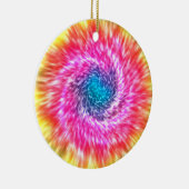 Psychedelic Tie Dye kerstversier Keramisch Ornament (Rechts)