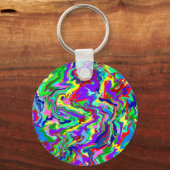 Psychedelic Tie Dye Sleutelhanger (Voorkant)