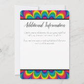 Psychedelic Tie Dye Soir Invitation (Dos)