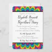Psychedelic Tie Dye Soir Invitation (Devant)