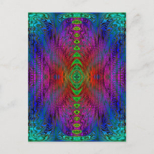 Psychedelic Time Warp beroemd gemaakt door SD. Kel Briefkaart