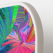 Psychedelic Tree Leaves Pickleball Paddle (Links Detail)