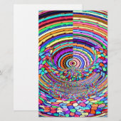 Psychedelic Trip Briefpapier (Voorkant / Achterkant)