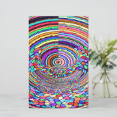 Psychedelic Trip Briefpapier (Staand voorkant)