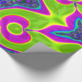 Psychedelic Trippy Pattern Cadeaupapier (Hoek)