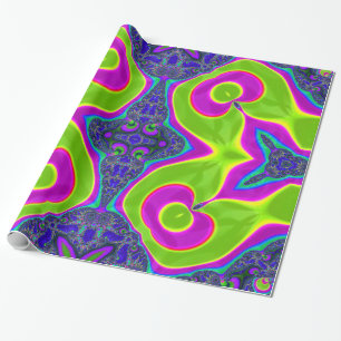 Psychedelic Trippy Pattern Cadeaupapier