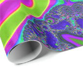 Psychedelic Trippy Pattern Cadeaupapier (Rol Hoek)