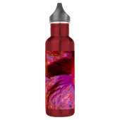 Psychedelic Trippy Retro Red Hibiscus Flower Waterfles (Links)