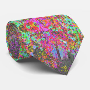 Psychedelic Tropical Festival Garden Sunrise Stropdas