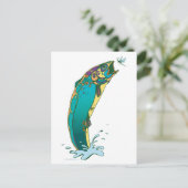 Psychedelic Trout Vist Briefkaart (Staand voorkant)