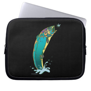 Psychedelic Trout Vist Laptop Sleeve
